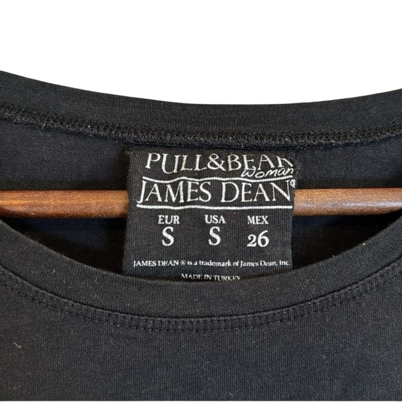Pull&Bear Woman’s Black Vintage James Dean Graphic Tee - Picture 3 of 5